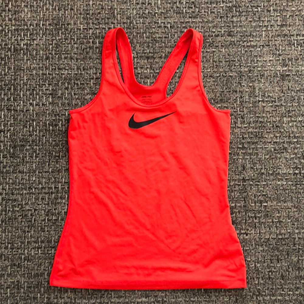 Red Nike Dri-Fit tank top